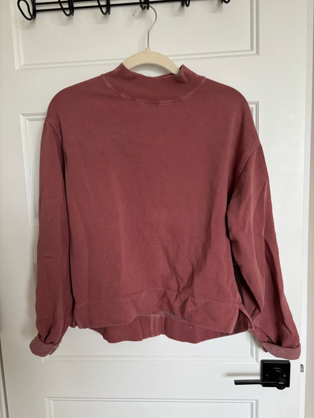Old Navy Dusty Rose Mock Neck Sweatshirt